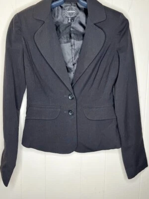 My Michelle 黑色夹克外套小号 2 按钮关闭 — 第 1/4 张图片