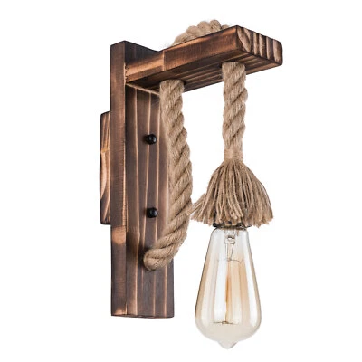 Indoor Rustic Wall Light Lantern Living Room Hallway Porch Sconce Lamp Fixture - Image 1 of 4
