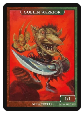 Goblin Warrior Token Artist Drew Tucker MTG Magic Tokens  Wort, the Raidmother - Image 1 of 2