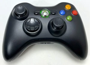 Official Microsoft Xbox 360 & Windows Black Wireless Controller 1403 OEM gamepad - Picture 1 of 7