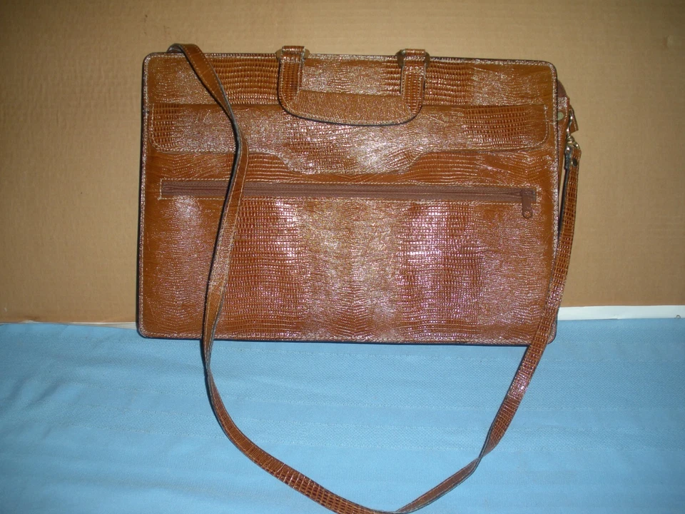 Винтажный женский кожаный атташе с бумажник, паспорт чехол и монета сумочки Корея - Изображение 1 из 4