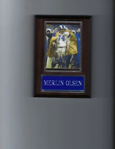 MERLIN OLSEN PLAQUE LOS ANGELES RAMS LA FOOTBALL NFL Cover