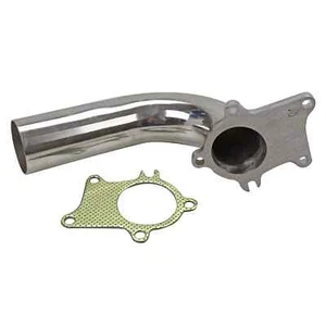 T3 T4 T04E B/D 5 bolt 5bolt Stainless Stee 2.5" Pipe + Gasket DP Universal - Picture 1 of 7