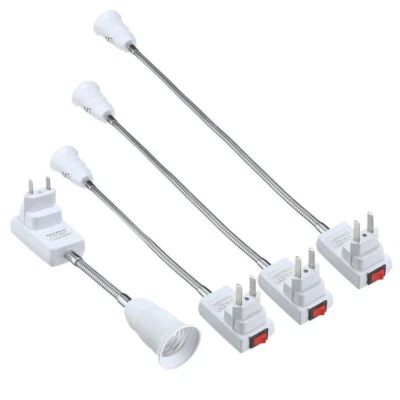 Plug in Extension Light Socket Adapter E26/E27 Light Socket Converter W/ Switch - Image 1 of 4