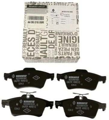 Jeu de plaquettes de frein arrière d'origine Renault Laguna III Ford Focus II... - Photo 1/4