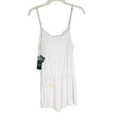 NUEVO CON ETIQUETAS CALIFORNIA WAVE Mameluco Blanco Talla L Tejido Cintura Corbata Foto 1 de 4