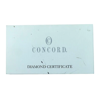 CONCORD DIAMOND CERTIFICATE CARD - Image 1 of 3