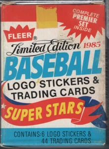 Juego de pegatinas y tarjetas Fleer Baseball Superstars 1985 abierto casi nuevo/como nuevo 031124npt-a - Imagen 1 de 1