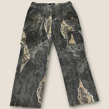 Mossy Oak Pants Size 34x30 Cargo Black Out Camouflage Faded