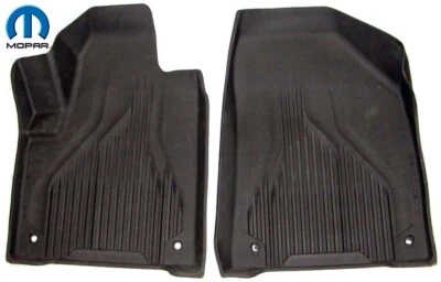 Juego de alfombrillas de goma delanteras para todo tipo de clima para Jeep Cherokee 14-18 NUEVO MOPAR 098 Foto 1 de 3