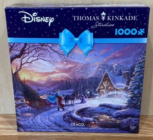 Rompecabezas Thomas Kinkade Disney Cenicienta Trayendo a Casa el Árbol ¡Nuevo! - Imagen 1 de 6