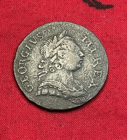 1778 Machin’s Mills George III US Colonial Copper Halfpenny Nice Example! Cover