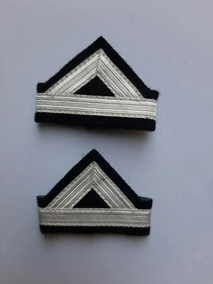 galons epaulettes ARGENT 1 bandes  argent neuf armée Militaire Ou Civil - Photo 1/2
