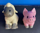 Disney Animators Collection Belle Lot Of 2 Pig Sheep Mini Doll Play Set Glitter