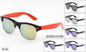 Kids Toddler Boys Girls Multi Colors Classic Retro Designer Sunglasses Shades  - Picture 1 of 11