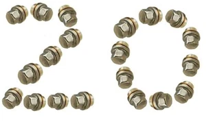 RANGE ROVER P38 1994>02 STAINLESS CAPPED ALLOY WHEEL NUTS SET(20)ANR3679 - Picture 1 of 1