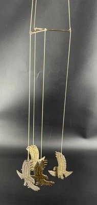 Carillón de viento águila de latón macizo vintage decoración colgante Foto 1 de 4