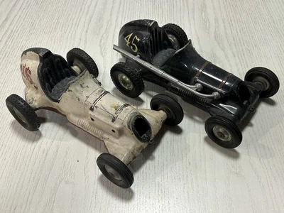 Pair Of Vintage Roy Cox Thimble Drome Tether Racecars Free Shipping! - Image 1 of 4