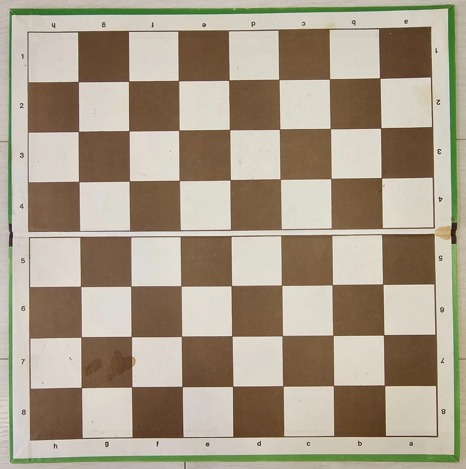 Soviet Vintage Сardboard Portable Chess Board 1981 USSR Antique 40x40 cm - Image 1 of 4