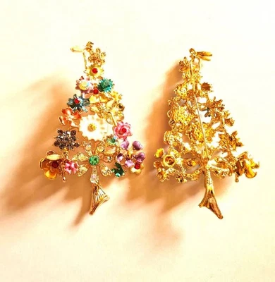 Blumen Brosche/Weihnachts Brosche, Christbaum Schmuck, Geschenk Idee - Bild 1 von 4