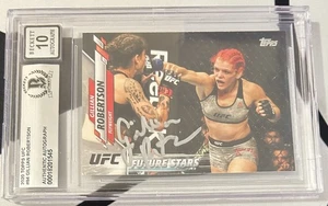 Gillian Robertson Signed Topps Card. UFC MMA Savage. Beckett COA Slabbed - Picture 1 of 1