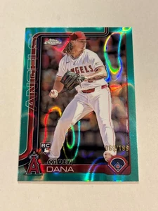 2025 TOPPS CHROME CADEN DANA 69/199 AQUA LAVA ROOKIE ANGELS SP TN2 - Foto 1 di 2