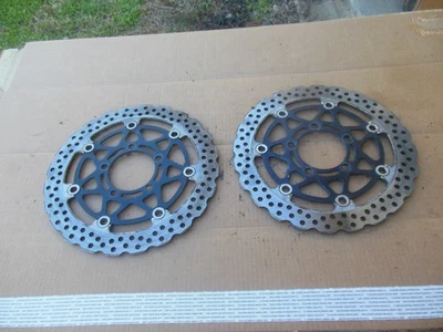 Kawasaki Ninja ZX6R ZX-6R 2007-2008 ROTORES FRENO DELANTERO IZQUIERDO DERECHO DISCOS Foto 1 de 4