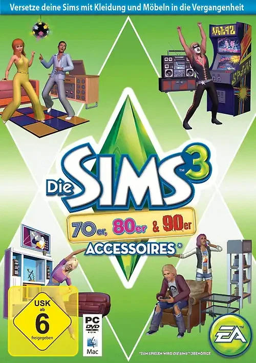 Die Sims 3: 70er, 80er & 90er Accessoires [AddOn] - Bild 1 von 1