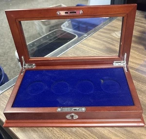 Coin Collection Presentation Display Case Box Silver #1 - Picture 1 of 4