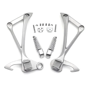 Silver Rear Passenger Foot Pegs Bracket Fit For Kawasaki Ninja ZX-10R 2011-2023 - Picture 1 of 6
