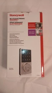 Honeywell Electronic WiFi Deadbolt, Touchscreen, Satin Nickel, 8733502 - Bild 1 von 5