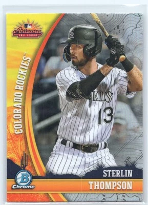2024 Bowman Chrome 2023 AFL Fall Stars Sterlin Thompson Colorado Rockies #AFLS-8 - Image 1 of 2