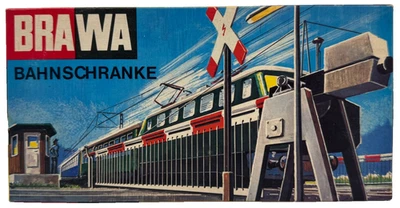 BRAWA H0 1195 Bahnschranke inkl. Blinklicht elektrisch HO H0 1:87 in OVP