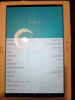 Huawei MediaPad M2 10.0 M2 3gb/64gb, WLAN, 25,7 cm (10,1 Zoll) - Bild 1 von 4