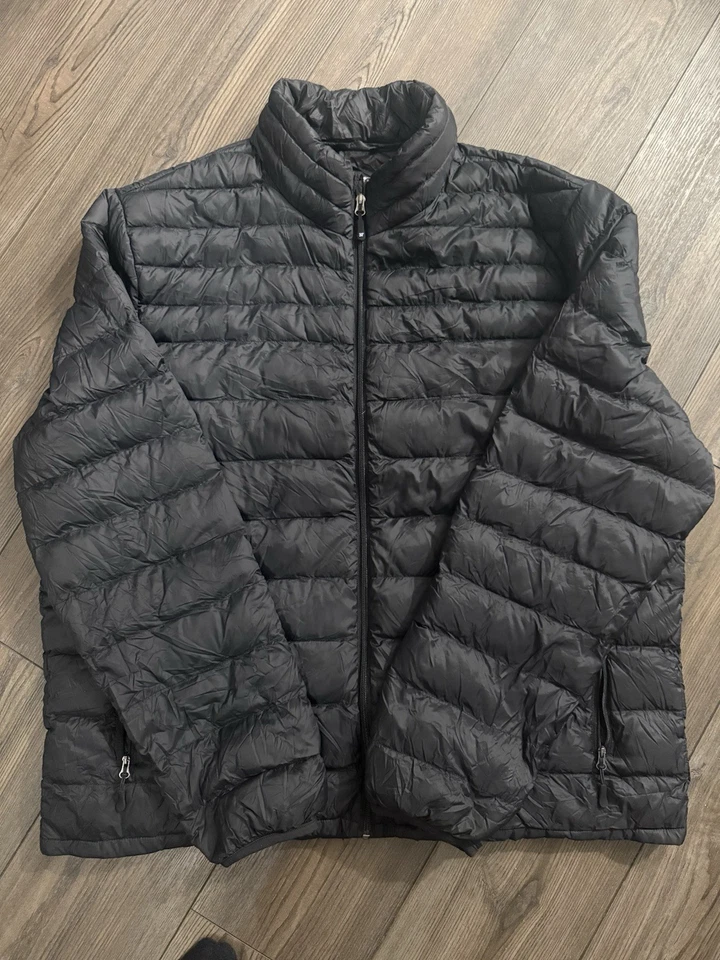 32 Degrees HEAT Men’s XXL Black Packable Lightweight Puffer Jacket Warm - Image 1 of 4