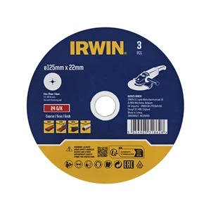 IRWIN 125 x 22mm 24 Grit Fibre Disc - 3 Pack - Picture 1 of 1