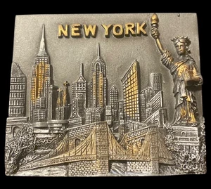 New York City Skyline Magnet 3D Brand New With Tags 3” X 2.5” - Picture 1 of 10