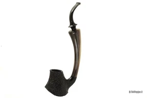 C-Pipe Sandblast - Full Bent Vulcano - with horn inlay - Bild 1 von 7