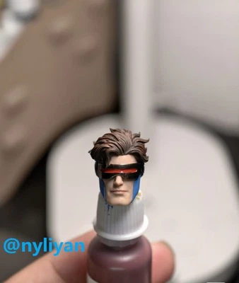 Modelo esculpido cabeza hombre cíclope James Marsden 1/12 macho para figura de acción muñeca de 6"" Foto 1 de 3