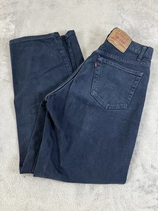 Jeans vintage Levis 554 uomo 32X30 blu scuro made in USA anni 90 spedizione gratuita - Foto 1 di 11