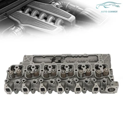 Cylinder Head W/Valves & Spring For Ram 2500 3500 1994-1998 5.9L 12V 6B 6BT 6BTA Foto 1 de 4