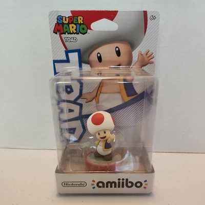 Nintendo Amiibo Toad Super Mario Bros Series Figure - New Sealed US Version 2015 - Image 1 of 4