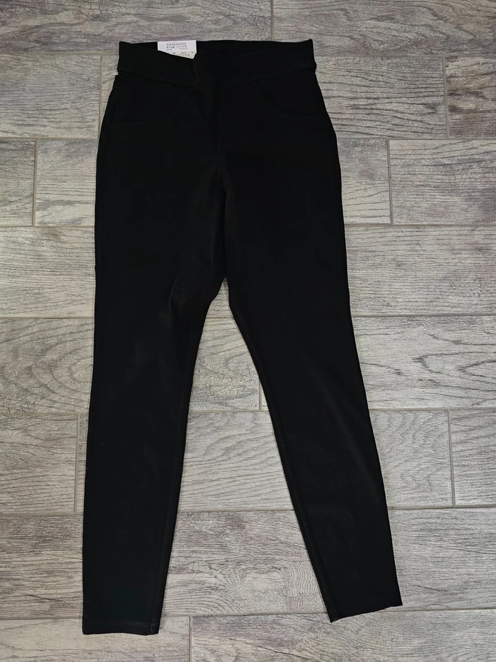 Hue Ladies High Rise Denim Legging Size S Black