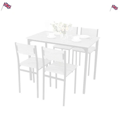 Modern Grey Dining Set 4 for Compact Kitchen & Bistro Space - Image 1 of 4