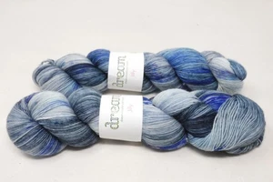 Dream Jilly 100% SW Merino 440 Yds Each Hand Dyed VERY MARY - Lot of 2 - NEW - Picture 1 of 8
