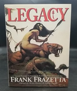 Legacy Frank Frazetta Selected Paintings Drawings By Grand Master Of Fantastic - Foto 1 di 3