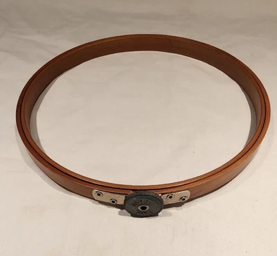 Vtg Queen 7" Wood Wooden Embroidery Hoop Ring Felt Lined Tension Wheel USA - Image 1 of 4