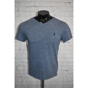 Camisa Polo Ralph Lauren Algodón Para Hombre Talla Pequeña Azul Manga Corta Cuello en V - Imagen 1 de 6