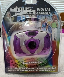 Vintage 2000 Argus DC1500 Digital Camera & Video Recorder Purple New Sealed! - Picture 1 of 4