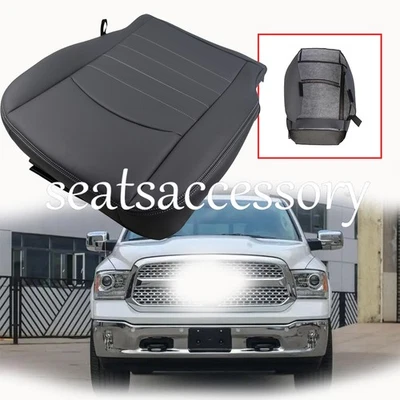 Fit For 2013-2018 Dodge Ram 3500 Work Truck ST Driver Bottom Seat Cover Gray  - Image 1 of 4